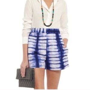 Tory Burch Isadora Shorts Blue Tie Dye 8